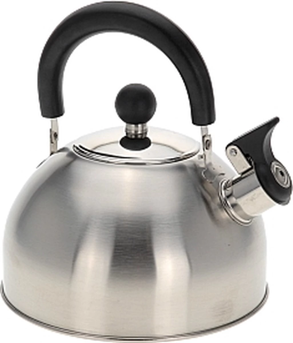 Merkloos Fluitketel Rvs 2.5 Ltr. 2 Merkloos Fluitketel Rvs 2.5 Ltr. - Afbeelding 2