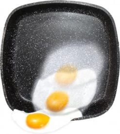 Herenthal Dubbele Grillpan - Ø 28 Cm - Koekenpan - Keramische Pan - Marmeren Coating Met Antiaanbaklaag - PFAS & PFOA Vrij - Pan - Grill - Vermindert Geur, Rook En Oliespatten - Zilver -Korting Op Keukengerei 1082x1200 2