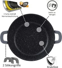 Cheffinger 28cm Kookpot / Braadpan - CF-DC28 -Korting Op Keukengerei 1089x1200