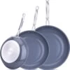 Swiss Pro+ - Koekenpannenset - 3 Delig - Keramisch - Inductie - Milieuvriendelijk - PFAS - PFOA Vrij - Sapphire Green