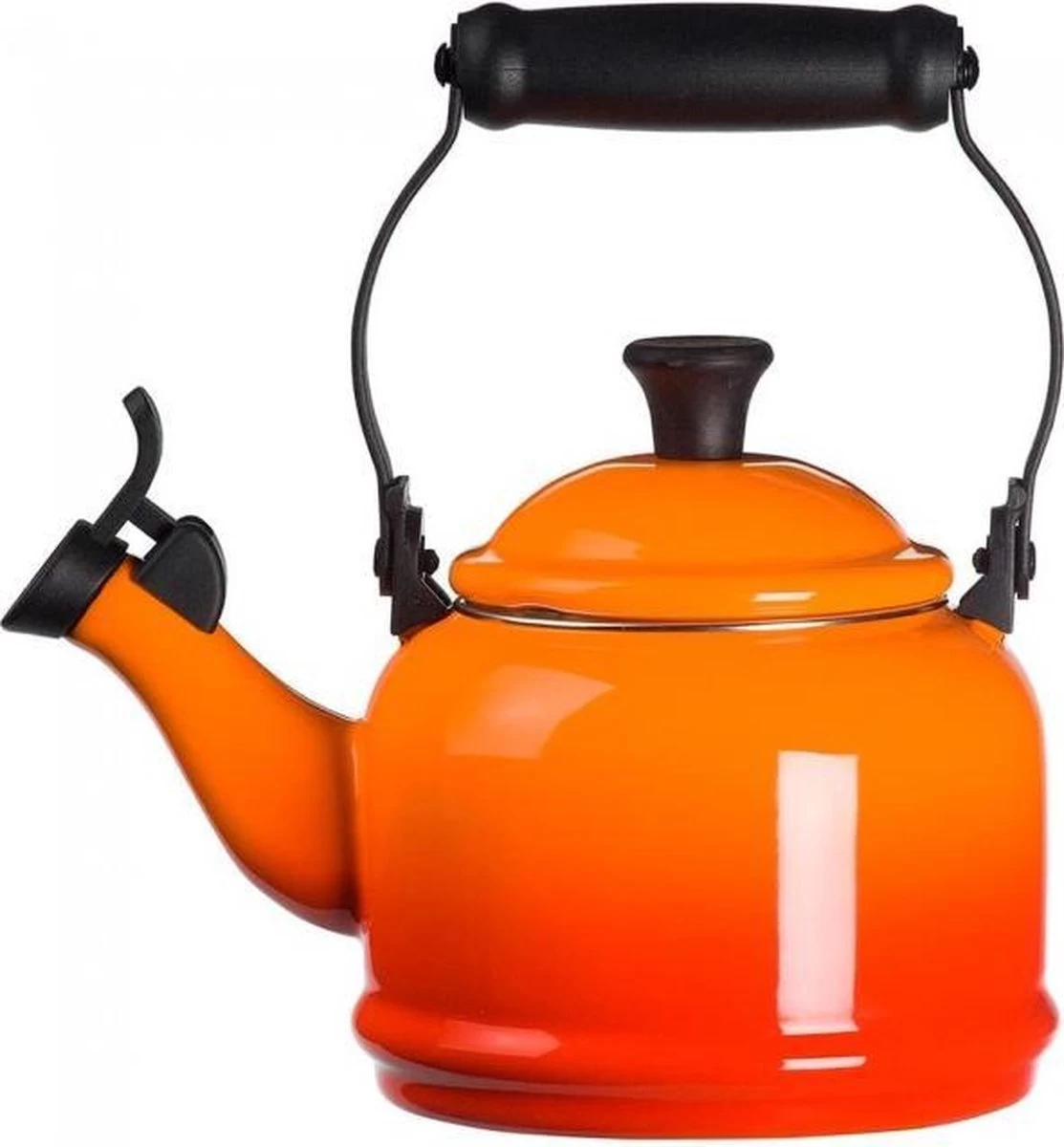 Le Creuset Demi Fluitketel - 1,1 L - Oranjerood 1 Le Creuset Demi Fluitketel - 1,1 L - Oranjerood