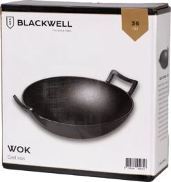 Blackwell Wadjan Wokpan - Gietijzer - 36 Cm - Zwart -Korting Op Keukengerei 1123x1200