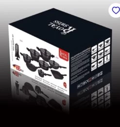 Royal Swiss® - Set Lot 33-delige - Pannenset Inductie - Steengoeden - Afneembare Handgreep - Glazen Deksel - Geschikt Voor Oven - PFAS-vrij + Keukengerei 8 Royal Swiss® - Set Lot 33-delige - Pannenset Inductie - Steengoeden - Afneembare Handgreep - Glazen Deksel - Geschikt Voor Oven - PFAS-vrij + Keukengerei -Korting Op Keukengerei 1133x1200