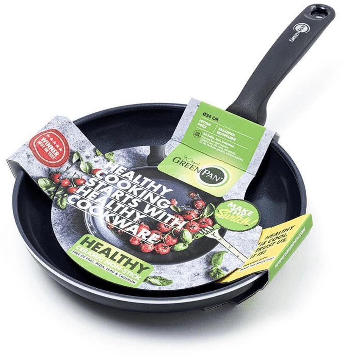 GREENPAN Cc002500-001 Braadpan 24cm 1 GREENPAN Cc002500-001 Braadpan 24cm