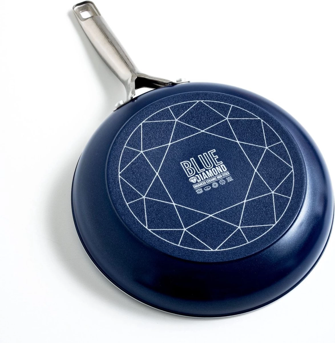 Blue Diamond, Keramische Koekenpan Verrijkt Met Diamantdeeltjes – Inductie Koekenpan Ø 24 Cm – PFAS En PHOA Vrij 4 Blue Diamond, Keramische Koekenpan Verrijkt Met Diamantdeeltjes – Inductie Koekenpan Ø 24 Cm – PFAS En PHOA Vrij - Afbeelding 4