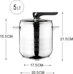 Zilan Easy - Snelkookpan - Pressure Cooker - Geschikt Voor Alle Warmtebronnen Ook Inductie - 4 Liter -Korting Op Keukengerei 1189x1200 1