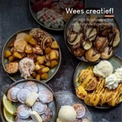 Ocina Poffertjespan– 19 Poffertjes – Poffertjesmaker – Poffertjespan Inductie – Poffertjespan Electrisch – Gietijzeren Pan – Inclusief Warmtebestendige Handvaten– Gratis Receptenboek -Korting Op Keukengerei 1198x1200 3