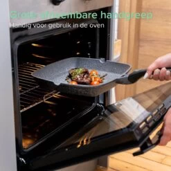 Coninx Grillpan 28CM - Steakpan - Afneembare Handgreep - PFAS-vrij - Grijs 15 Coninx Grillpan 28CM - Steakpan - Afneembare Handgreep - PFAS-vrij - Grijs -Korting Op Keukengerei 1198x1200 32