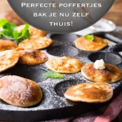 IRONO Poffertjespan Set - Incl. Doseerfles, Kwast En Vork - Poffertjespan Inductie En Electrisch - Poffertjesmaker 19 Poffertjes - Poffertjes Maken - Spuitfles - Cadeau Voor Mannen En Vrouwen -Korting Op Keukengerei 1198x1200 5