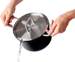 BK Q-linair Master Black Kookpannenset - 4-delig - Veilig Afgietsysteem - Inductie -Korting Op Keukengerei 1200x1002