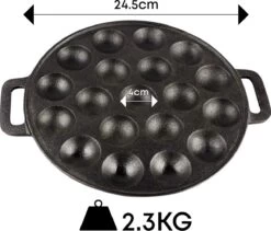 YUGN BLACK Poffertjespan Poffertjesmaker 6 Delige Set - 19 Poffertjes Incl Doseerfles Kwast Poffertjesvork Siliconen Ovenwanten - Platte Onderkant Poffertjespan Inductie Poffertjespan Elektrisch - Cadeau Tip -Korting Op Keukengerei 1200x1023 1