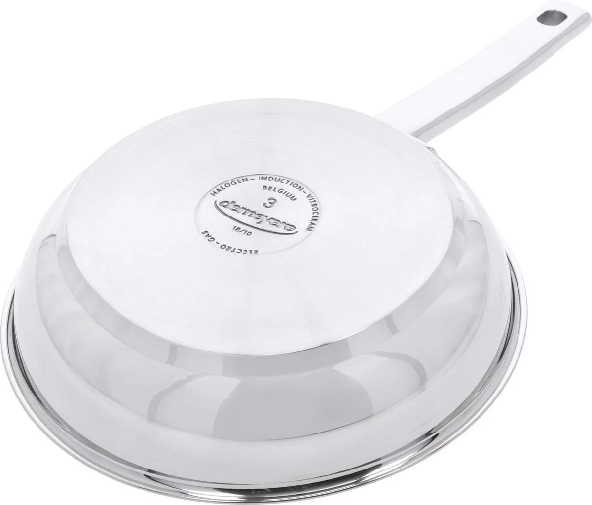 Demeyere Classico 3 RVS Koekenpan – Koekenpan Inductie - 20 Cm – PTFE-vrij 4 Demeyere Classico 3 RVS Koekenpan – Koekenpan Inductie - 20 Cm – PTFE-vrij - Afbeelding 4