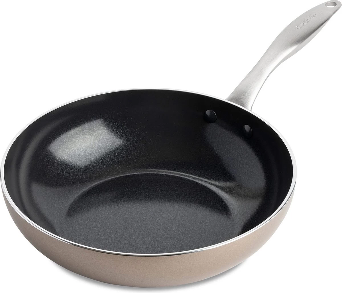 Greenpan Royal Wokpan Brons - 28 Cm 1 Greenpan Royal Wokpan Brons - 28 Cm