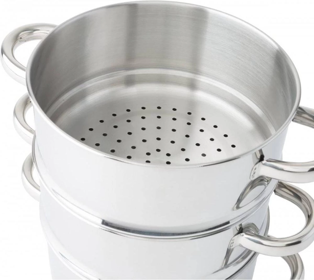 Merkloos Imperial Kitchen Stoompan - 20 Cm - 3 Delig - 21 X 26cm 4 Merkloos Imperial Kitchen Stoompan - 20 Cm - 3 Delig - 21 X 26cm - Afbeelding 4