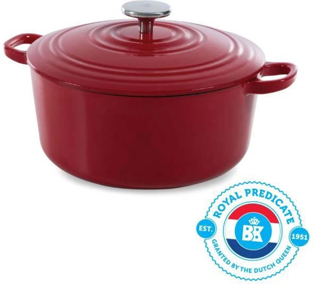 BK Bourgogne Braadpan Ø 28 Cm - Rood - Gietijzer - Inductie 12 BK Bourgogne Braadpan Ø 28 Cm - Rood - Gietijzer - Inductie - Afbeelding 12