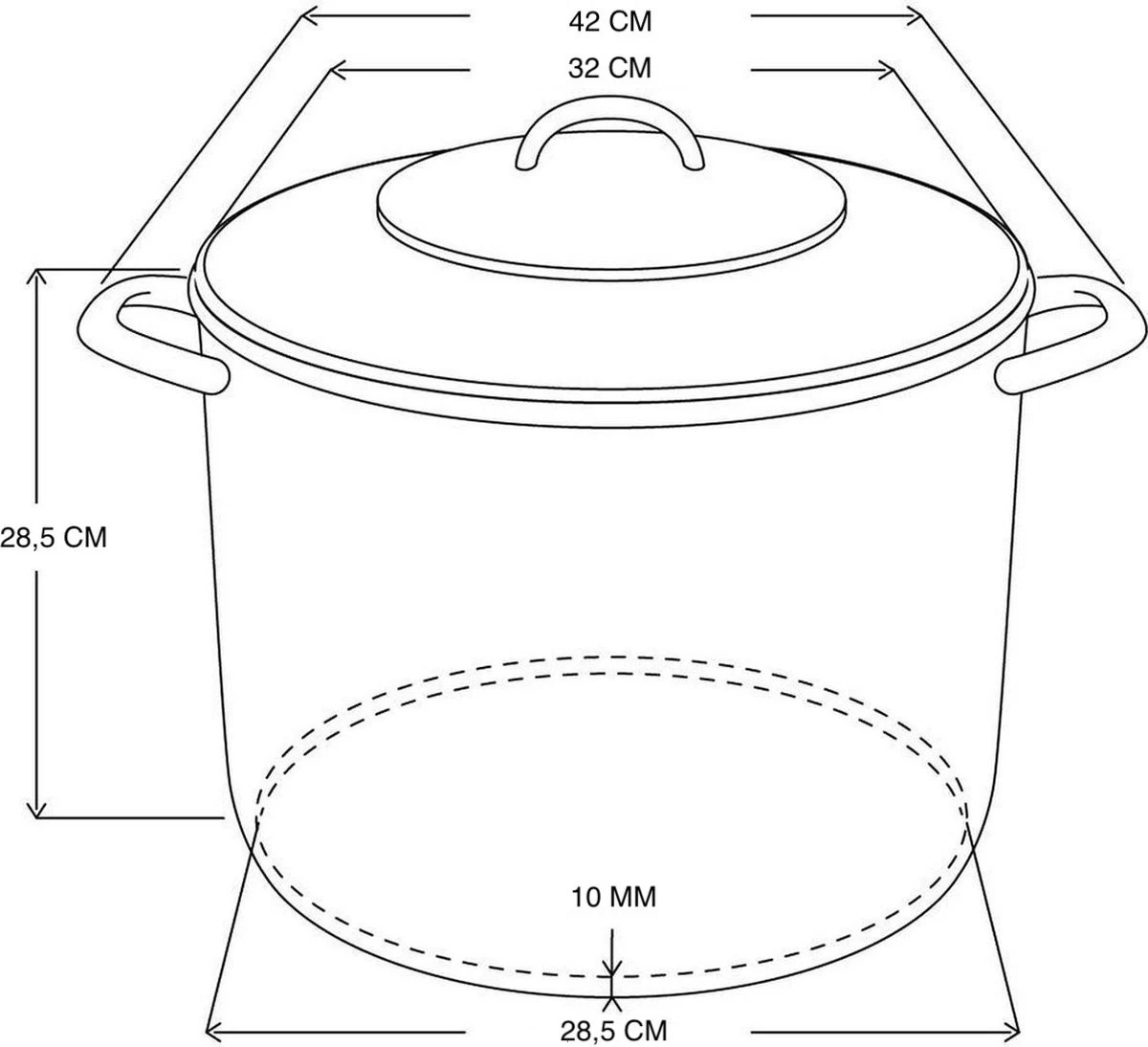 RVS Soeppan Met Glazen Deksel - 20 Liter - Vaatwasserbestendig 2 RVS Soeppan Met Glazen Deksel - 20 Liter - Vaatwasserbestendig - Afbeelding 2