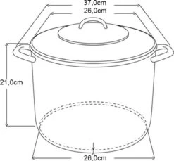 Michelino RVS Soeppan - 10 Liter - Vaatwasserbestendigd - Zilver 6 Michelino RVS Soeppan - 10 Liter - Vaatwasserbestendigd - Zilver -Korting Op Keukengerei 1200x1111 1
