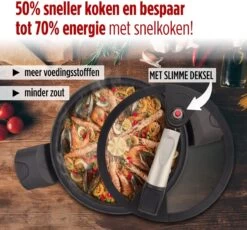 Rosmarino - Snelkookpan Met Glazen Deksel - Zwart - Ø24cm - 5 Liter - 100% PFAS & PFOA Vrij - Aluminium - Pressure Cooker - Non-stick Minerale Coating - Ergonomische Handgrepen - Geschikt Voor Alle Warmtebronnen 18 Rosmarino - Snelkookpan Met Glazen Deksel - Zwart - Ø24cm - 5 Liter - 100% PFAS & PFOA Vrij - Aluminium - Pressure Cooker - Non-stick Minerale Coating - Ergonomische Handgrepen - Geschikt Voor Alle Warmtebronnen -Korting Op Keukengerei 1200x1115 1