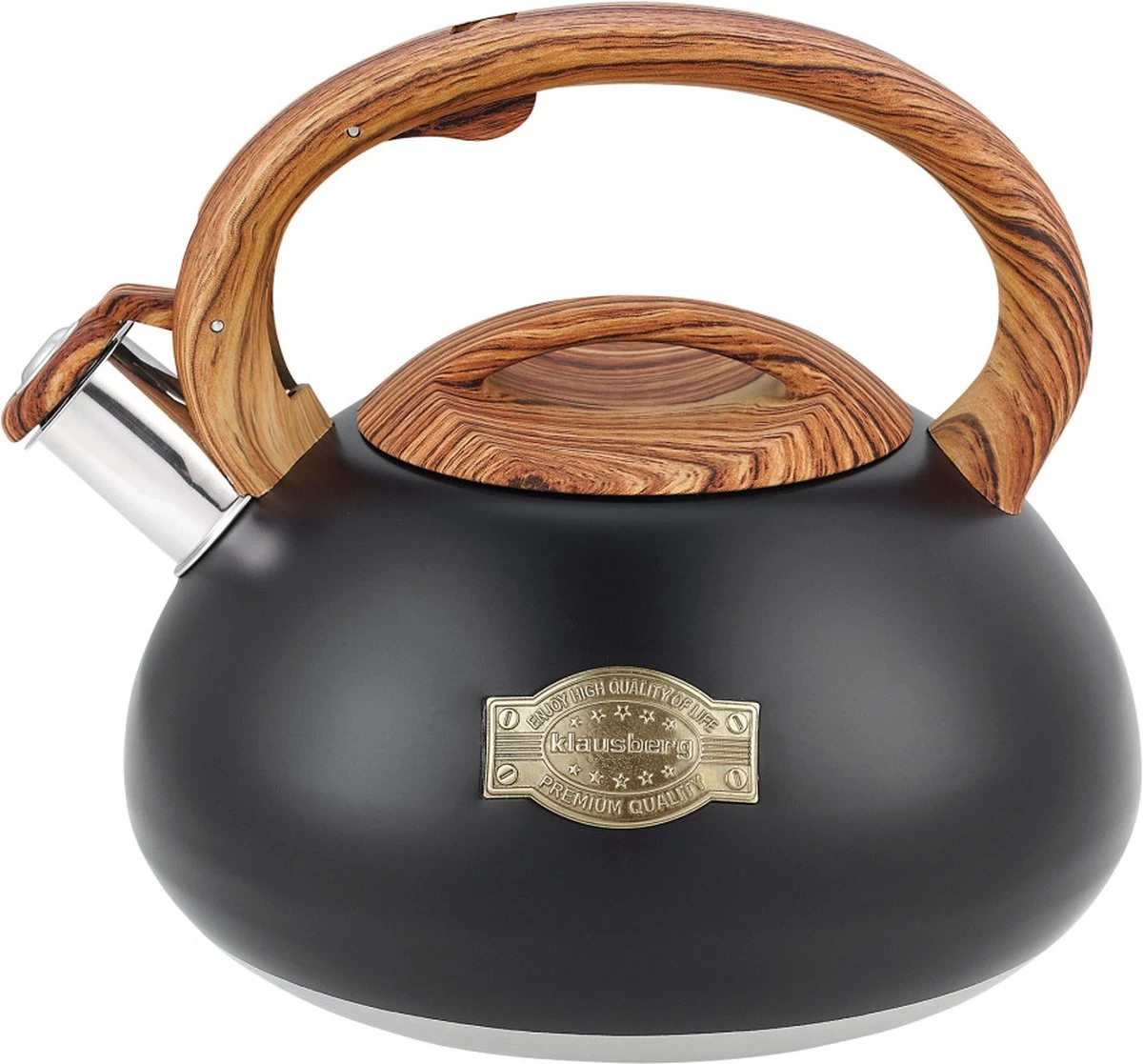 Klausberg 7565 - Fluitketel - Mat - Inductie - 3 Liter 1 Klausberg 7565 - Fluitketel - Mat - Inductie - 3 Liter