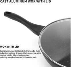 Royal Swiss WK30 - Wokpan - Ø 30 Cm - Marmeren Coating - Inductie - Met Glazen Deksel - PFAS-vrijs - Zwart 8 Royal Swiss WK30 - Wokpan - Ø 30 Cm - Marmeren Coating - Inductie - Met Glazen Deksel - PFAS-vrijs - Zwart -Korting Op Keukengerei 1200x1129 2