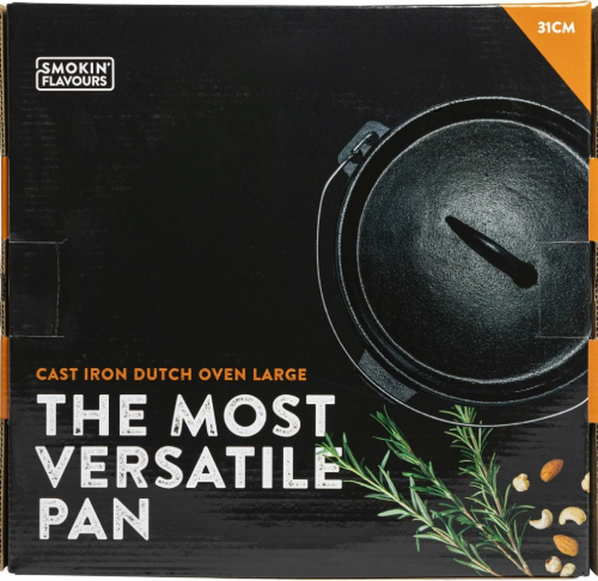 Merkloos Dutch Oven Medium Smokin' Flavours 4 Merkloos Dutch Oven Medium Smokin' Flavours - Afbeelding 4