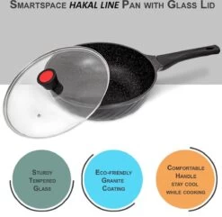 Marble Coating Wokpan Inductie - Met Glazen Deksel - Zwart - 30 Cm 13 Marble Coating Wokpan Inductie - Met Glazen Deksel - Zwart - 30 Cm -Korting Op Keukengerei 1200x1169 2