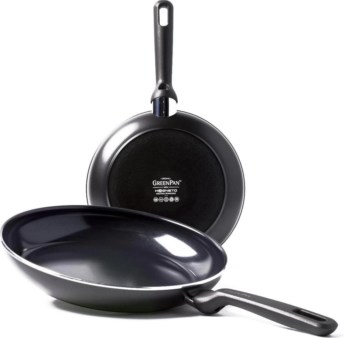 GreenPan Memphis Keramische Koekenpannenset - Ø24 + Ø28 Cm - PFAS-vrij 1 GreenPan Memphis Keramische Koekenpannenset - Ø24 + Ø28 Cm - PFAS-vrij