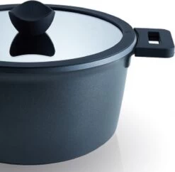 The White Series - Keramische Pannenset Met Glazen Deksels - Inclusief Set Vershoudbakjes - Zwart -Korting Op Keukengerei 1200x1178 1