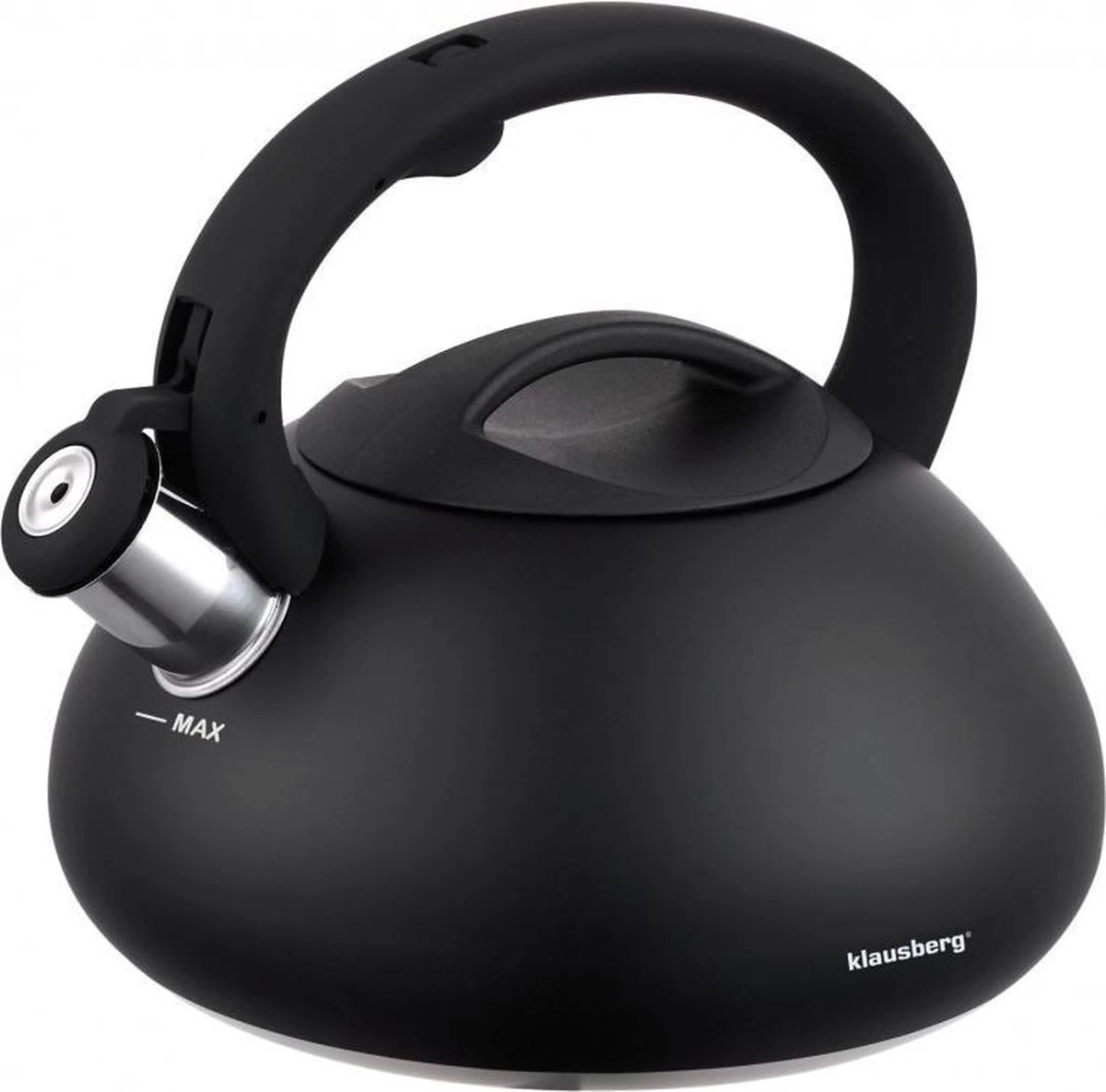 Klausberg 7368 - Fluitketel - Zwart - 2.7 Liter 1 Klausberg 7368 - Fluitketel - Zwart - 2.7 Liter