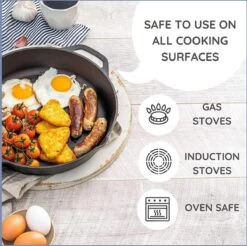 Nuovva Cast Iron Skillet / Gietijzeren Pan - 32cm -Korting Op Keukengerei 1200x1195 4