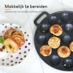 Ocina Poffertjespan– 19 Poffertjes – Poffertjesmaker – Poffertjespan Inductie – Poffertjespan Electrisch – Gietijzeren Pan – Inclusief Warmtebestendige Handvaten– Gratis Receptenboek -Korting Op Keukengerei 1200x1198 5