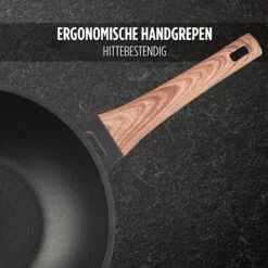 Rosmarino Black Line - Wokpan - Ø30cm - 100% PFAS & PFOA Vrij - Gegoten Aluminium - Non-stick Minerale Coating - Ergonomische Handgreep - Geschikt Voor Alle Warmtebronnen & Vaatwasser 24 Rosmarino Black Line - Wokpan - Ø30cm - 100% PFAS & PFOA Vrij - Gegoten Aluminium - Non-stick Minerale Coating - Ergonomische Handgreep - Geschikt Voor Alle Warmtebronnen & Vaatwasser -Korting Op Keukengerei 1200x1200 1110