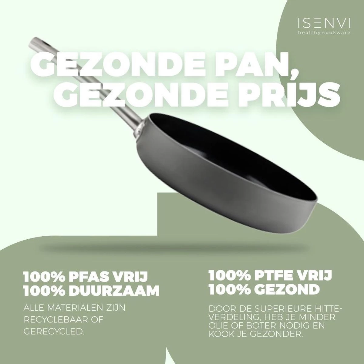 ISENVI Avon Plus Pannenset - Pannenset 5 Delig - Ergo Grepen 4 ISENVI Avon Plus Pannenset - Pannenset 5 Delig - Ergo Grepen - Afbeelding 4