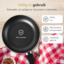 Rochester 18-delige Pannenset Met Deksels - Kookpotten - Koekenpannen Steelpannen - Aluminium - Zwart 14 Rochester 18-delige Pannenset Met Deksels - Kookpotten - Koekenpannen Steelpannen - Aluminium - Zwart -Korting Op Keukengerei 1200x1200 1154