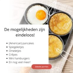 Anti-aanbak Pancake Pan | American Pancake Pan | Omelet Pan | Geschikt Voor Inductie & Alle Warmtebronnen | Eierpan | Omeletmaker | Pancake Maker | Mini Pannenkoekenpan -Korting Op Keukengerei 1200x1200 1266