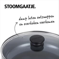 BRABANTIA INDU+ Hapjespan - Keramische Antiaanbaklaag - Met Deksel - Ø 28 Cm - Inductie - Pfas Vrij -Korting Op Keukengerei 1200x1200 1344