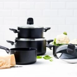 GreenPan Memphis Pannenset - 4-delig - Zwart - Inductie - PFAS-vrij 31 GreenPan Memphis Pannenset - 4-delig - Zwart - Inductie - PFAS-vrij -Korting Op Keukengerei 1200x1200 136