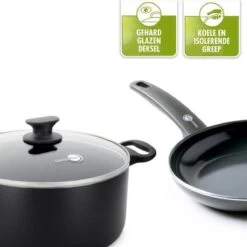 GreenPan Cambridge Hapjespan Met Deksel 28cm - Zwart - Inductie - PFAS-vrij 36 GreenPan Cambridge Hapjespan Met Deksel 28cm - Zwart - Inductie - PFAS-vrij -Korting Op Keukengerei 1200x1200 1366