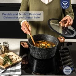 Westinghouse Kookpan/Braadpan Inductie - Ø 24 Cm - Zwart Marmer - Speciale Editie -Korting Op Keukengerei 1200x1200 14