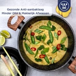 Westinghouse Kookpan/Braadpan Inductie - Ø 24 Cm - Zwart Marmer - Speciale Editie -Korting Op Keukengerei 1200x1200 16