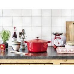 BK Bourgogne Braadpan Ø 28 Cm - Rood - Gietijzer - Inductie 14 BK Bourgogne Braadpan Ø 28 Cm - Rood - Gietijzer - Inductie -Korting Op Keukengerei 1200x1200 1603