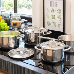 Sola Pannenset Blizz - 4 Delig - Ø Cm - Zilver - RVS - Sandwichbodem 24 Sola Pannenset Blizz - 4 Delig - Ø Cm - Zilver - RVS - Sandwichbodem -Korting Op Keukengerei 1200x1200 166