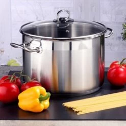 Haushalt Soeppan Met Glazen Deksel - 10 Liter- RVS -Korting Op Keukengerei 1200x1200 1690