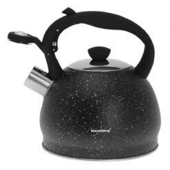 Fluitketel Inductie Gas Waterkoker 2.0 L ‘’Cosenza’’ Mat Zwart RVS