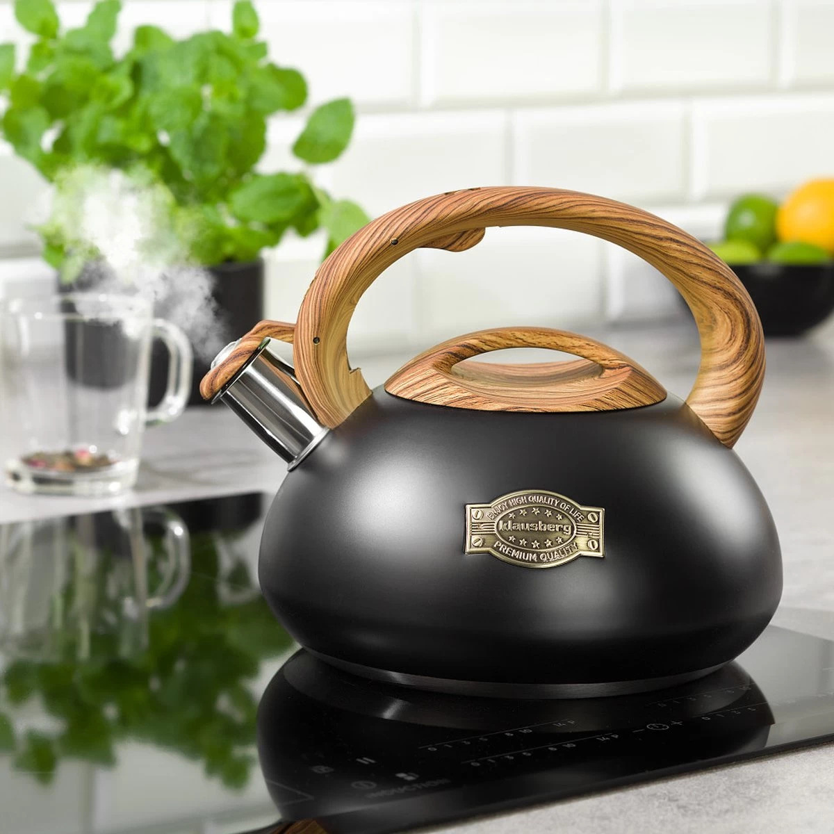 Klausberg 7565 - Fluitketel - Mat - Inductie - 3 Liter 2 Klausberg 7565 - Fluitketel - Mat - Inductie - 3 Liter - Afbeelding 2