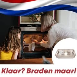 YUGN Braadslede Ovenschaal Braadslee Oven - Braadslede Met Rooster Voor Ovengerechten - Roestvrijstaal En 40x30x7CM - Cadeau Tip -Korting Op Keukengerei 1200x1200 1806
