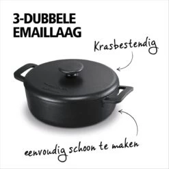 Brabantia The Dutch Braadpan - Matt Black - 28 Cm - Gietijzer -Korting Op Keukengerei 1200x1200 193