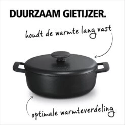 Brabantia The Dutch Braadpan - Matt Black - 28 Cm - Gietijzer -Korting Op Keukengerei 1200x1200 194
