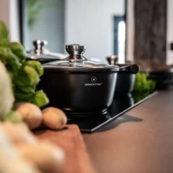 Herenthal Inductie Pannenset - Luxe 10-delige Koekenpanset - Voor Alle Warmtebronnen - Met Glazen Deksels En Koudgrepen - Zwart -Korting Op Keukengerei 1200x1200 205