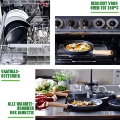 GreenChef Vintage Steelpan 16cm/1.6L - Zwart - Inductie - PFAS-vrij -Korting Op Keukengerei 1200x1200 259